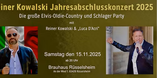 Reiner Kowalski Jahresabschlusskonzert 2025