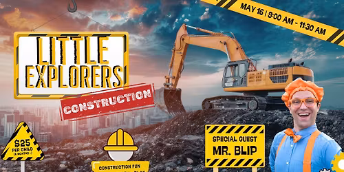 Little Explorers with Mr. Blip  (Hint Blue glasses + orange bow tie)