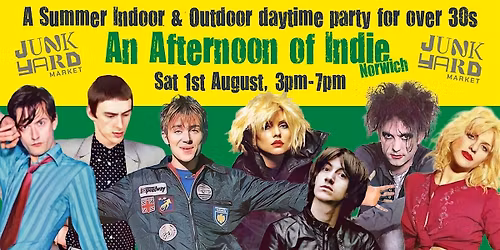 NORWICH An Afternoon Of Indie - Summer Party (Over 30s Only) 3pm-7pm