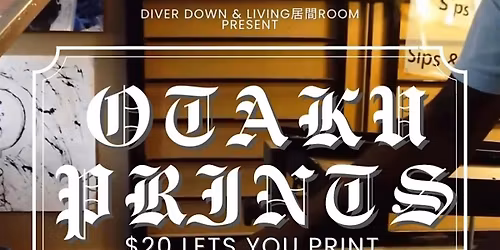 OTAKU PRINTS (screen printing class)