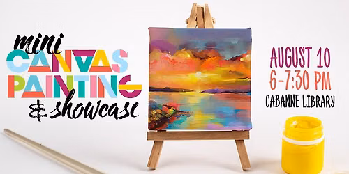 Mini Canvas Painting and Showcase