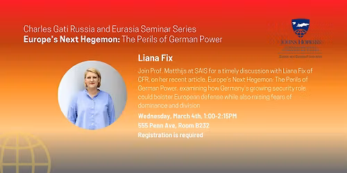 Europe\u2019s Next Hegemon: The Perils of German Power