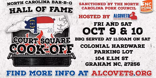 NC BBQ Hall of Fame Court Square Cook Off