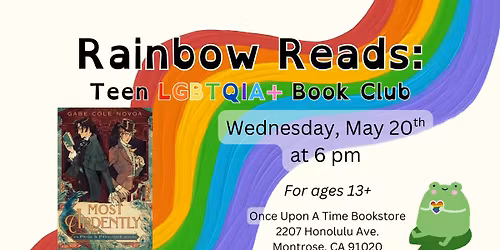 Rainbow Reads Book Club: Most Ardently by Gabe Cole Novoa