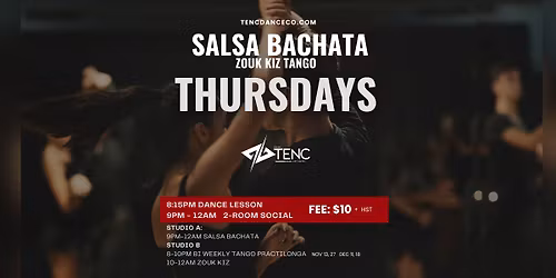 Salsa Bachata Tango on King Thursdays