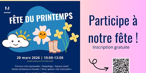 F\u00eate Flocons & Bourgeons \u2013 20 mars 2026 \u2744\ufe0f\ud83c\udf38