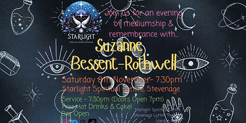 Evening of Mediumship & Remembrance with Suzanne Bessent-Rothwell