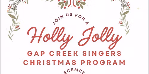 Gap Creek Singers Christmas Concert