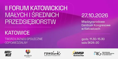 II Forum Katowickich MŚP Katowice tworzą biznes społecznie odpowiedzialny