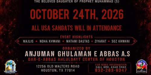 19th Annual AGA Shabedari Ayyam e Fatimiya
