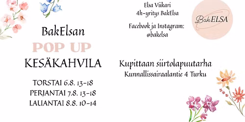 BakElsan pop up -kes\u00e4kahvila