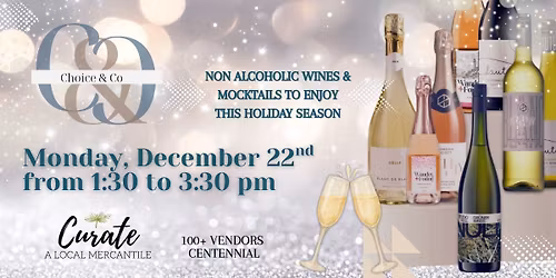 Choice & Co. Holiday Mocktail Pop Up Shop