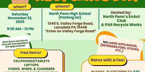 Electronics Recycling Day @ North Penn High School