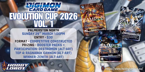 Digimon - Evolution Cup 2026 Vol. 1!