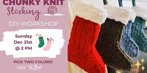 Chunky Knit Stocking!