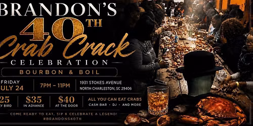 Brandon 40th Crab Crack: Bourbon & Boil