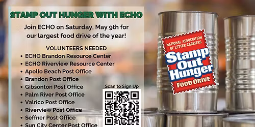 Stamp Out Hunger Food Drive with ECHO