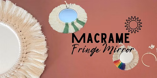 Macrame Fringe Mirror