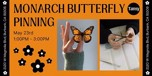 Monarch Butterfly Pinning Workshop