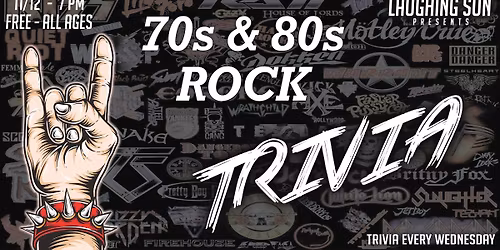 TRIVIA at Laughing Sun: 70's & 80's Rock Music
