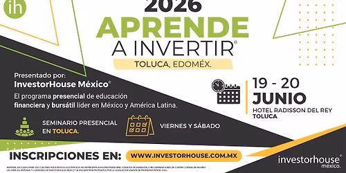 Toluca - Curso: Aprende a Invertir en la Bolsa