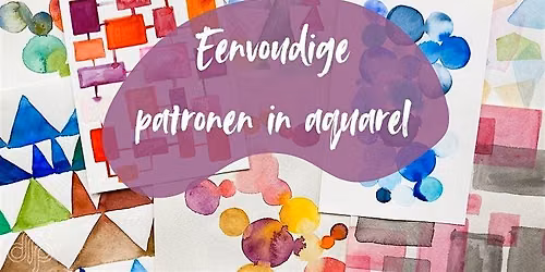 Eenvoudige patronen in aquarel