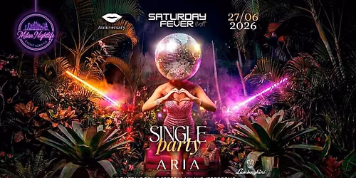 Single Party all'Aria Club Milano — Sabato 27 Giugno 2026 — Aperitivo Party