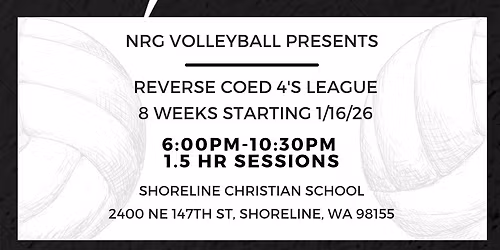 "Friday Fours" RC4's League @ Shoreline (Winter 2026)
