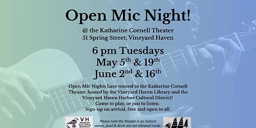 Open Mic Night at the Katharine Cornell Theatre!