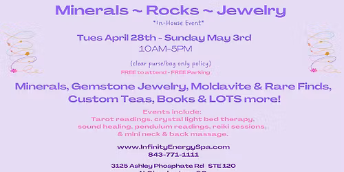 Minerals\/Rocks\/Gemstone Jewelry Event