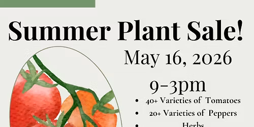 Summer Plant Sale!