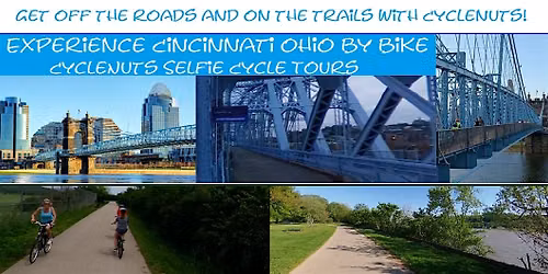 Cincinnati, Ohio Smart-guided Bikeway Tour Along and Over the Ohio River