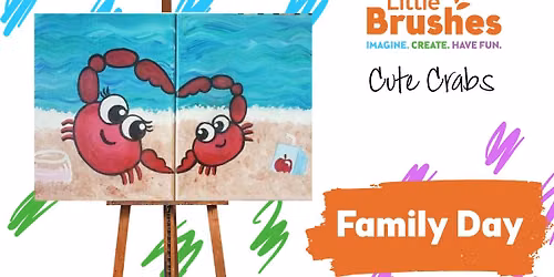 $30 Cute Crabs Family Day Painting