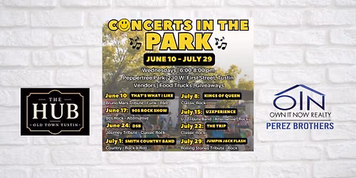 FREE EVENT- Concerts in the Park TUSTIN