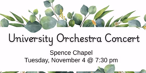 University Orchestra Concert