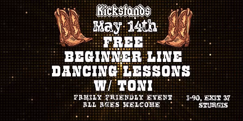 FREE Beginner Line Dancing Lessons w\/ Toni | Kickstands Sturgis 