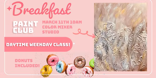 August Wildflowers Textured Paint Class