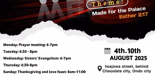 ACCF Ondo Chapter Sister's week program 