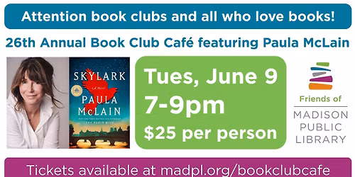 Book Club Cafe feat. Paula McLain
