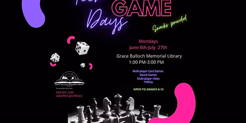 Teen Game Days