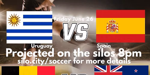 Uruguay v Spain - Projected On The Silo 