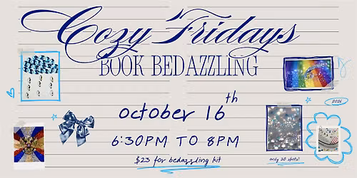 Cozy Fridays - Book Bedazzling