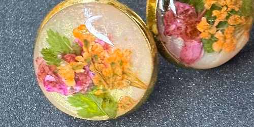 Petals and Resin Jewelry Making