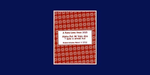 A Rama Lama Christmas 2025 | Alpha Pet & Valo Ato