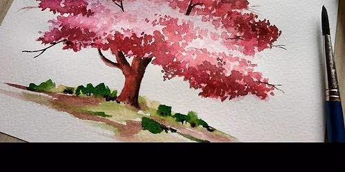 Painting - Cherry Blossom Trees - June 23