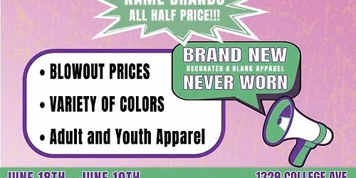 Rainbow Lettering Sidewalk Sale!