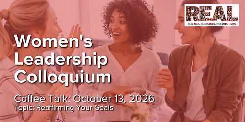 October Coffee Talk: Reaffirming Your Goals
