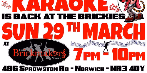 Sing it your way Karaoke at the Brickmakers 