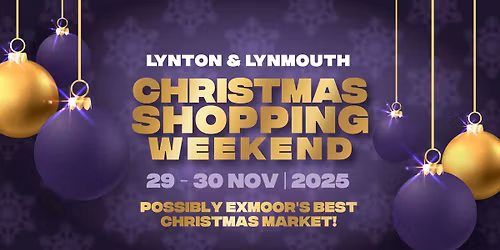 Lynton & Lynmouth Christmas Shopping Weekend