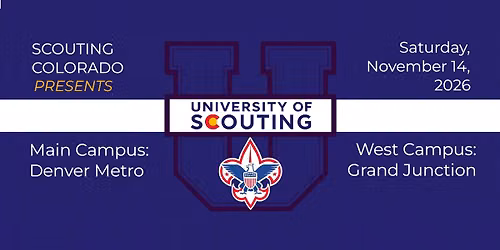 University of Scouting 2026 - Main Campus